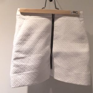 Topshop zip down skirt